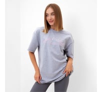 Женская футболка MINAKU : SPORTY & STYLISH цвет светло-серый, р-р 42 9843296