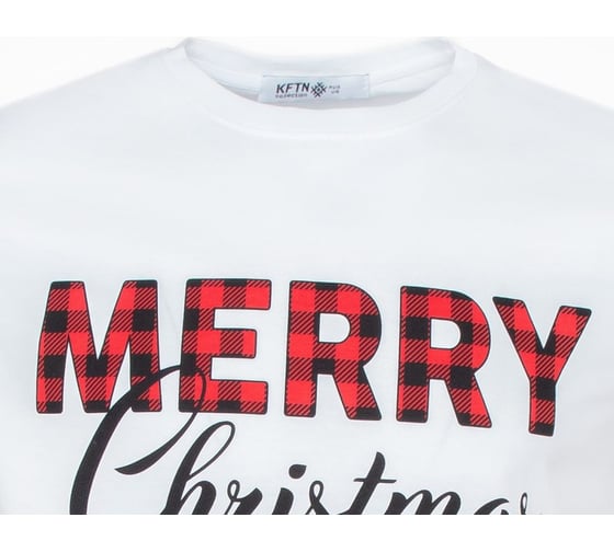 Мужская футболка KAFTAN "Merry Christmas" р.48, белый 7825754