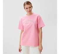 Женская футболка MINAKU : SPORTY & STYLISH цвет светло-розовый, р-р 46 10243923