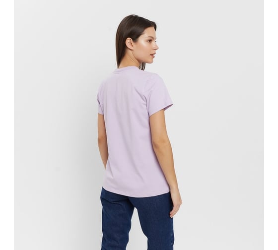 Женская футболка MINAKU Basic line цвет лавандовый, р-р 52 9305773