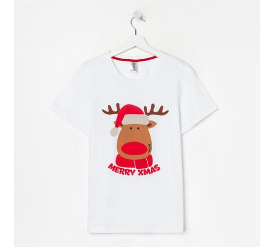 Женская футболка KAFTAN "Merry Xmas" р. 40-42 7091282 1