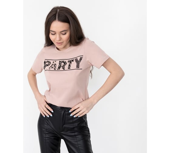 Футболка женская KAFTAN "Party" бежевый, размер 48-50 4440956