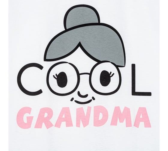 Футболка женская KAFTAN Cool grandma размер 44-46, белый 7530609
