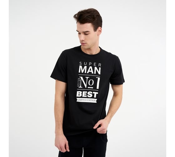 Футболка мужская KAFTAN "Man" чёрный, размер 46 4495732