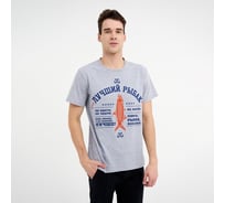Футболка мужская KAFTAN "Лучший рыбак" серый, размер 46 4495744