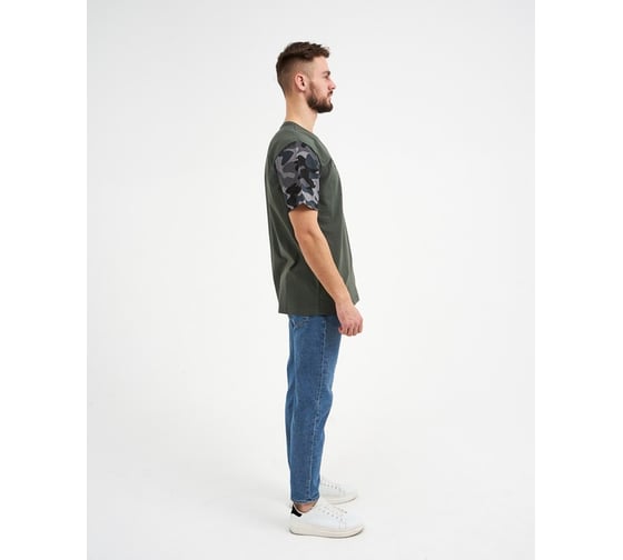Футболка мужская KAFTAN "Охотник" хаки, размер 50 4495716