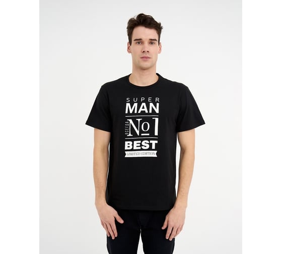 Футболка мужская KAFTAN "Man" чёрный, размер 56 4495737