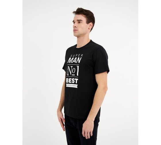 Футболка мужская KAFTAN "Man" чёрный, размер 56 4495737