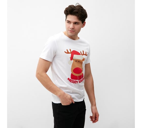 Футболка мужская KAFTAN "Merry Xmas" размер 50 7091286