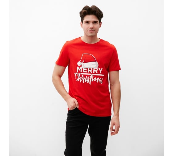 Футболка мужская KAFTAN "Merry Christmas" размер 52 4984374