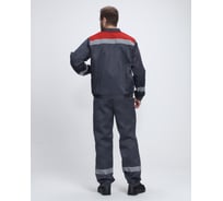 Костюм с брюками Факел Лигор-1 СОП (ткань смесовая, 210) т.серый/красный 87490062.011