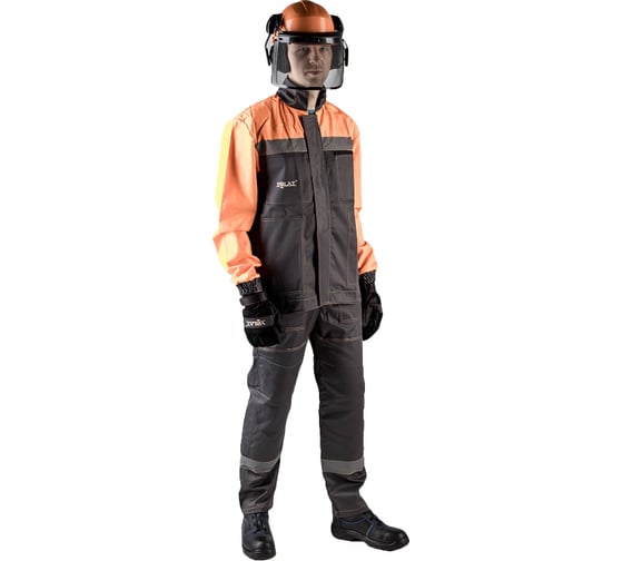 Костюм лесоруба ФАКЕЛ СОП, серый/черный/оранжевый, р. 44-46, рост 182-188 87476954.003 1