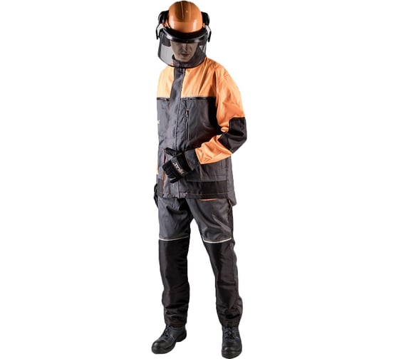Костюм лесоруба ФАКЕЛ, серый/черный/оранжевый, р. 44-46, рост 170-176 87476953.002 1