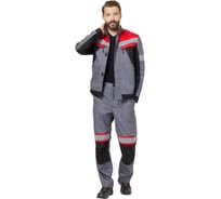 Костюм Эксперт Спецодежда Памир 1 серый/черный/красн р. 48-50, рост 158-164 6446000143523