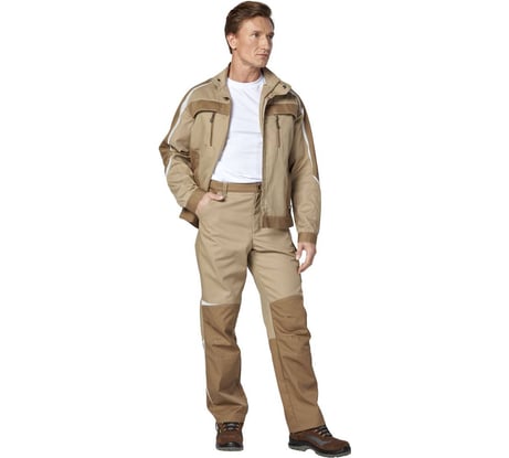 Костюм Эксперт Спецодежда Филигир бежевый/т.бежевый р. 48-50, рост 194-200 6446000157285