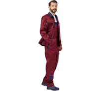 Костюм Эксперт Спецодежда Страйк 2 бордовый/т.синий р. 48-50, рост 158-164 6446000152396