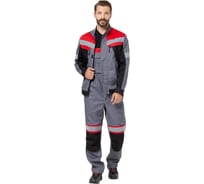 Костюм Эксперт Спецодежда Памир 2 серый/черный/красн р. 48-50, рост 158-164 6446000143554