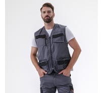 Жилет рабочий Delta Plus MACH2 цвет серый/оранжевый, размер XL M2GI3GOXG