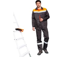 Костюм ООО ГУП Бисер Магистраль Orange темно-серый/оранжевый/СВП, размер 68-70, рост 182-188 4660391401150