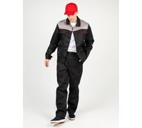 Костюм ООО ГУП Бисер Бригадир-4 NEW Темп черный/серый/красный, размер 48-50, рост 170-176 4620202859310