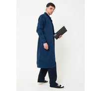 Халат ООО ГУП Бисер Консультант темно-синий/красный, размер 72-74, рост 182-188 4660391452558