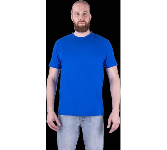 Футболка ГК Спецобъединение короткий рукав 160 г/м2, василек (116 (4XL)), Бел 006.03/116