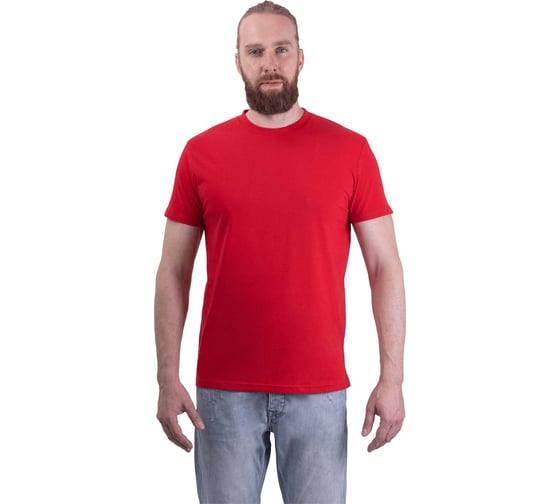 Футболка ГК Спецобъединение короткий рукав 160 г/м2, красная (128 (7XL)), Бел 006.07/128