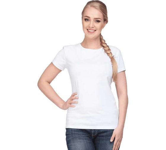 Футболка ГК Спецобъединение с лайкрой женская белая (84 (XS)), Бел 552.01/84 1