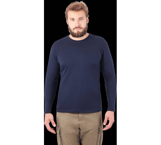Футболка ГК Спецобъединение длинный рукав т/синяя 160 г/м2 (104-108 (XL)), Бел 053.01/104 1