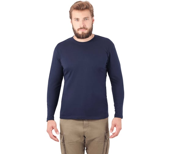 Футболка ГК Спецобъединение длинный рукав т/синяя 160 г/м2 (120-124 (3XL)), Бел 053.01/120