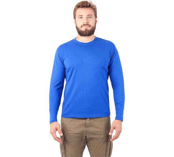 Футболка ГК Спецобъединение длинный рукав василек 160 г/м2 (120-124 (3XL)), Бел 053.03/120 1
