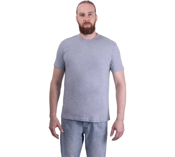 Футболка ГК Спецобъединение короткий рукав 160 г/м2, серая меланж (128 (7XL)), Бел 006.12/128 1
