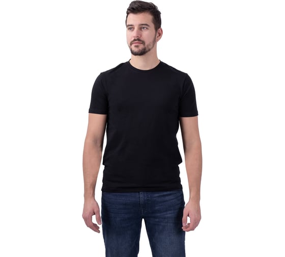 Футболка ГК Спецобъединение с лайкрой мужская черная (112 (3XL)), Бел 551.02/112 1