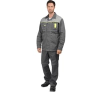 Мужская куртка Iform ТУРБО удлиненная от механических воздействий и ОПЗ, серая (128-132, 182-188), Кур 677/128/182