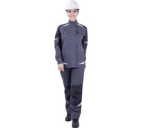 Женская куртка Iform ТУРБО SAFETY от механических воздействий и ОПЗ, серый/темно-серый (112-116, 158-164), Кур 690/112/158
