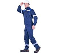 Мужской костюм ГК Спецобъединение СТАРАТЕЛЬ от механических воздействий и ОПЗ (куртка, брюки), синий/василек (112-116, Кос 507/112/194