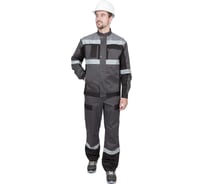 Мужской костюм ГК Спецобъединение ГРАНИТ НЕО от механических воздействий и ОПЗ (куртка, полукомбинезон), серый/черный ( Кос 460.1/96/170