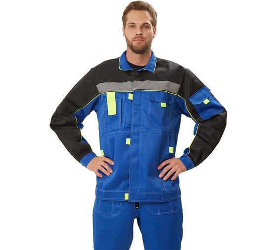 Костюм URSUS "РОЛЬФ" куртка/полукомбинезон, василек/черный/лимон КОС122-045/64-66, 182-188 1