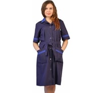 Халат женский URSUS "Прибой" темно-синий с васильковым ХАЛ508-002/64-66, 170-176