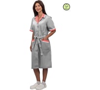 Халат женский URSUS "Прибой" цвет светло-серый/коралловый/белый ХАЛ508-314/56-58, 170-176