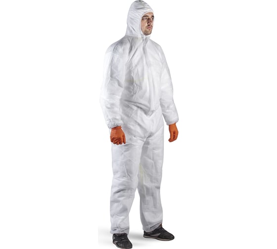 Защитный легкий комбинезон с капюшоном Jeta Safety из полипропилена, 40 г/м, размер M JPC04 1