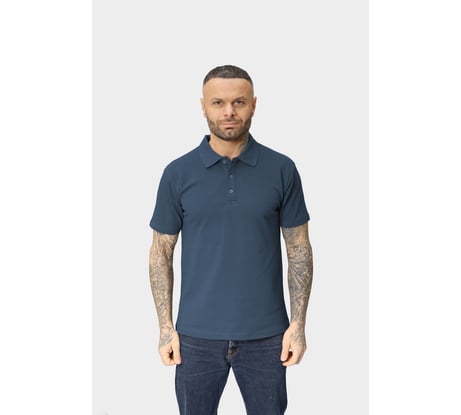 Поло Orlov-sky 210 гр/м2, р-р 56-58 цв.индиго, 320055/6-3 4670093485594