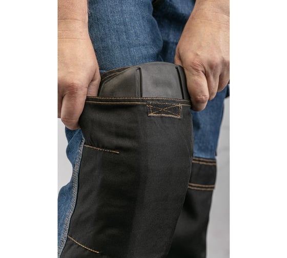 Брюки рабочие HOEGERT EMS джинсовые синие XL (54) HT5K355-1-XL