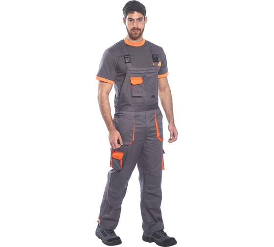 Контрастный полукомбинезон PORTWEST Texo TX12, размер XXL TX12GRRXXL