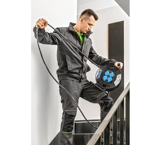 Куртка рабочая HOEGERT TECHNIK темно-серая XL (54) HT5K800-1-XL