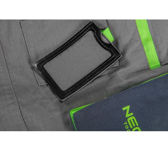 Рабочий полукомбинезон NEO Tools PREMIUM, серый,  рипстоп, размер XXL 81-247-XXL