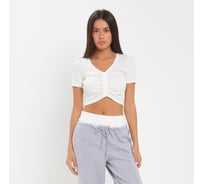 Футболка на кулиске MIST размер 44-46, белый 9038945