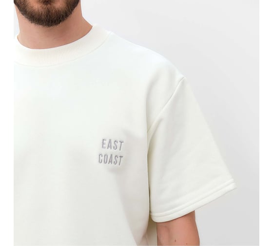 Футболка мужская MIST Men's casual размер 50, молочный 9670536