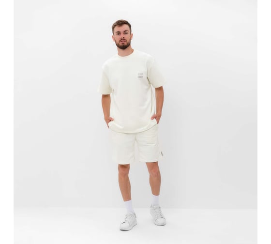 Футболка мужская MIST Men's casual размер 50, молочный 9670536