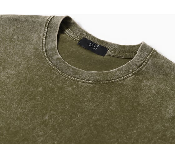 Футболка мужская MIST из вареного хлопка, цвет зеленый, размер M 10637294